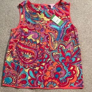 Lilly Pulitzer sleeveless silk blouse